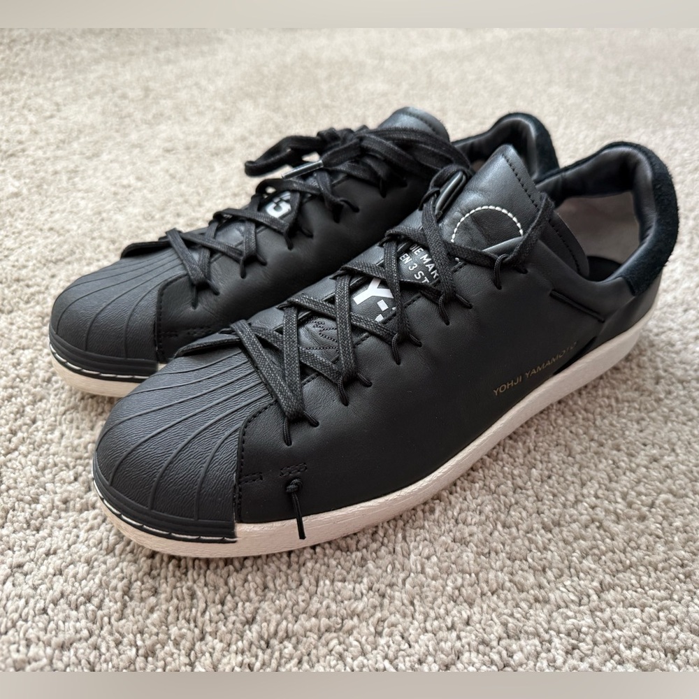 Adidas Y-3 Super Knot. 

Yohji Yamamoto Black Sneakers with White Sole